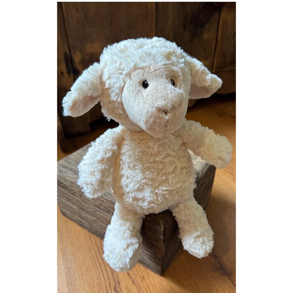 Mary Meyer Again Friends Lamb Sheep Plush Cream Curly Stuffed Animal 13